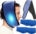 Generieke gezicht ijs Pack voor Jaw, Tandhache Ice Pack Cold Compress voor Hoofd en Chin, Herbruikbare Hot of Cold Gel Packs Pijnverlichting voor TMJ, Orale en Gezichtschirurgie, Tandimplantaten (1 Wrap+4 Ice Pack)