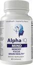 Alpha IQ Mind Brain Focus Geheugen Gezondheid Pro Mind Complex Mind Tech Nootropic Original by Nutra4health Mindtech Brain Booster Supplement 60 Capsules