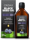 ORZAX Black Seed Oil Liquid (8 fl oz) - Cold Pressed 100% Pure 