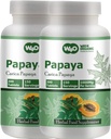 Papaya Leaf Extract Capsules (Tablets) - 300 pillen, 150 porties, 1000 mg, Ondersteunt bloedplaatjes Immuniteit & spijsvertering* (Pack of 2)