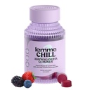 Lemme Chill Stress Relief Gummies avec 300mg KSM-66 Ashwagandha, Lemon Baume, Passionflower & Goji pour soutenir la relaxation, le cortisol sain et le sommeil - sans gluten, sans OGM, baie mixte (60 comte)