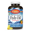Carlson - De zeer fijnste visolie, 700 mg Omega-3s, Noorse visoliesupplement, Wild Caught Omega 3 Visolie, duurzaam geproduceerde visolie Capsules, Omega 3 Supplement, Oranje, 120 Softgels