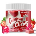Bovine Colostrum Supplément à croustilles avec des probiotiques pour la santé de Gut, Bloating, Immune Support, la peau, la croissance des cheveux et la beauté - Fraise Flavor (60 portions)