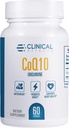 Klinische effecten CoQ10 Supplement - Co-enzym Q10 200mg - 30-dag supply - Ubichinon Antioxidant Supplement for Heart Health, Cognitive Functions and Energy Support - 1 Capsule a Day - Made in The USA