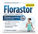 Florastor Daily Probiotic Supplement for Women and Men, Use with Antibiotics, Saccharomyces Boulardii CNCM I-745 (20 Capsule, Pack of 2)