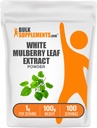 BulkSupplements.com White Mulberry Leaf Extract Poeder - White Mulberry Extract, Kruidensupplement - Glutenvrij, 1g per portie, 100g (3,5 oz) (verpakking van 1)