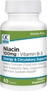 Quality Choice Niacin (Vitamine B3) Energy & Ciculatory Support 100 mg Supplement, 60 Telflessen
