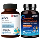 NATUUR TARGET Probiotica voor mannen met mannen verzorging Supplement, Glucosamine Chondroitin MSM, Gezamenlijke Ondersteuning Supplement, Shellfish Gratis