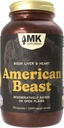 MK Supplementen American Beast, Bison Orgel Supplement voor atleten, ondersteunt sterkte, duurzaamheid & herstel, Freeze-Dried, Non-GMO, Bison Liver & Bison Heart, 30 porties (3.000 mg elk)