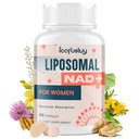 2000MG NAD Supplementen voor vrouwen, NMN Alternatief, Vrouwelijke Liposomale NAD+, met Ashwagandha, Berberine HCL, Ginkgo Biloba & Black Cohosh - Menopauze, Hersenen, Metabolisme & energie ondersteuning*, 90 Capsules