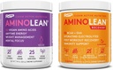 RSP NUTRITION Vegan AminoLean Pre Workout Energy (Acai 25 Servers) met AminoLean Recovery Post Workout Boost (Blood Orange 30 Servers)