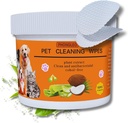 Hondenoogdoekjes voor honden Kattenoogreiniger doekjes katten Hondenoorreiniger Hondentraanverwijderaar doekjes 100PCS 3 inch Waterdoekjes Hondenpootreiniger Hondenoogdoekjes huisdieren Puppy oogdoekjes traanvlek verwijderaar Hondendoekjes