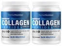 Collageen Peptiden Poeder Gehydrolyseerde eiwitten zijn vitale eiwitten voor huidhaar Nagels en Joint Health, Keto, Paleo vriendelijk, Non-GMO, Glutenvrij, 45 porties, 2 containers