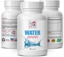 Complément d'eau - WATER AWAY - Balance des fluides, Mélange à base de plantes, Soutien diurétique, Bilan d'eau naturel, Support d'eau à base de plantes, Soutien d'équilibre à base de plantes, Supplément de gestion de l'eau 1 bouteille 60 capsules