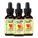 KINDLIFE ESSENTIALS Vitamine D3 druppels voor kinderen, kinderen, & peuters - vloeibare vitamine D druppels, 500 IE per druppel, Immune & Bone Health Support, natuurlijke Berry - 1 Fl Oz (pakket van 3)