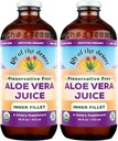 Lily of The Desert Organic Aloe Vera Juice, Filet intérieur, 16 Fluid Ounce (paquet de 2)