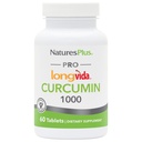 NaturesPlus PRO Longvida Curcumin 1000 mg - 60 tabletten - bevordert gezonde vrije radicale bescherming - Non-GMO, Veganistisch en glutenvrij - 60 porties