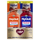 VICKS DayQuil & NyQuil Hoge bloeddruk Koude en grieprelief Liquid Medicine Co-pack, krachtige multi-symptoom dag en nacht verlichting voor koude, hoest en griep symptomen, suiker & alcoholvrij, 2x8oz