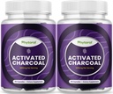 Geactiveerde Charcoal Pillen Detox & Cleanse - Zuiverende Coconut Capsules met 1200 mg per portie voor opblaashulp - Active Detoxification Supplement for Body & Gut Health - 90 Count - 2 Pack