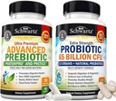 65 miljard CFU Daily Probiotic Supplement (1 maand supply) Plus Advanced Prebiotic Gut Health Supplement (1 maand supply)