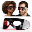 Luminator LED Oogmasker voor mannen en vrouwen Huidverzorging - Anti-Aging, Boost Collagen, Verminder donkere kringen & rimpels, Rood licht therapie voor behandeling en verjonging onder ogen - Slechts 3 minuten per dag