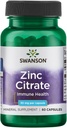 Swanson Zink (Citraat) 30 Milligrammen 60 Capsules