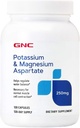 GNC Kalium en Magnesium aspartaat 250 mg supplement, helpt reguleren waterbalans, 120 porties