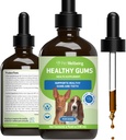 Bien-être des animaux Gommes saines pour chiens - Gommes et santé dentaire, Soins buccodentaires, Respiration saine, Coenzyme Q10, Oxyde de zinc, Calendule, Racine de marshmallow - Holistic Topic 4 oz (118 ml)