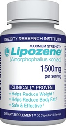 Lipozene® dieet gewichtsverlies supplementen - 1 fles 30 capsules -