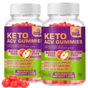 Keto ACV Gummies Gluten & Sugar-Free Apple Cider Vinegar Gummies for Advanced Weight Loss - Rapid Fat Burner Diet Supplement for Women Mannen - 60 Gummies (1000MG) (2-pack)
