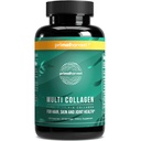 Primal Harvest Multi Collageen Pillen voor vrouwen en mannen (type I, II, III, V, X) 120 Capsules w/Vitamine C voor haar, huid, nagels