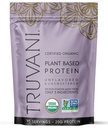 Truvani Poudre de protéines de pois végétaliens sans arômes 20g Protéine biologique à base de plantes 10 portions