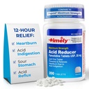 Réducteur d'acide rapide Famotidine 20mg - Anatcide Reflux médicament pour le soulagement des brûlures d'estomac et symptômes d'indigestion acide - 200 comprimés