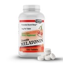 LANDAU Kauwbare Melatonine voor kinderen - 1mg Low Dose Melatonine Slaaphulp voor kinderen - Kosher & Made in the USA - Easy-to-Take Natural Cherry Flatonine Slaaphulp voor peuters, kinderen en volwassenen (100)