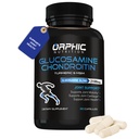NUTRITION ORPHIQUE Glucosamine Chondroiting MSM 2100MG (90 capsules) - Supplément de soutien conjoint pour les hommes et les femmes* - Soutienne le cartilage et la mobilité conjoints