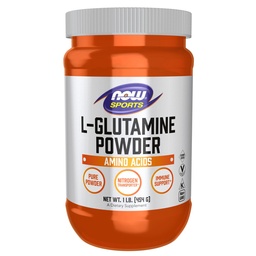 NOW Foods Sports Nutrition, L-Glutamine Pure Powder, Stikstoftransporter*, Aminozuur, 1-pond