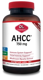 Olympian Labs Premium AHCC Supplement 750 mg AHCC per capsule 