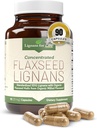 Lignans pour la vie Lin et ODD - Omega 3 acides gras, antioxydants fibreux - aide à améliorer la couleur brillant, la digestion et la santé cardiaque, 25mg, 90 Capsules, 1 Pack
