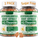 NEVISS Ashwagandha Gummies 2000mg, Voel je vernieuwd, Plus Eigen Blend met L-Theanine, 5-HTP, Lemon Balm, Magnesium voor Kalm, Zzzs & Relaxation Support, 120 Tellen