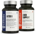 LES Labs Detoxx en Lever Ondersteuning Duo- Bundel voor het ondersteunen van gezonde leverfunctie, glutathion productie, en ontgifting