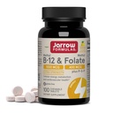 Jarrow Formules Methyl B-12 1000 MCG en Methyl Folate 400 MCG, Extra sterkte, Cellular Energy Metabolisme en Cardiovasculaire Health Formula(1) Met P-5-P, 100 Kauwtabletten, Tot een 100-daagse levering