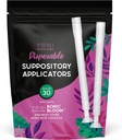 Applicateur suppositoire vaginal (30 pack) - Supposable Suppositoires Applicateur pour femme - Convient à toutes les capsules, pilules et tablettes de taille standard - Conseil doux pour le confort et l'insertion facile - emballé individuellement