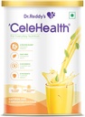 Dr ReddyS Celehealth boisson nutritionnelle, supplément protéinique pour usage quotidien, faible indice glycémique, Zéro sucre ajouté, safran et cardamon, 400g, jaune