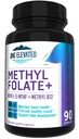 Dubbele sterkte & meest bioactieve methylfolaat! Uniek samengesteld met de hoogste farmaceutische graad Methylcobalamine (B12), Niacin, B1, B2 B6. Werkt synergistisch voor Max Results-3 Month Supply