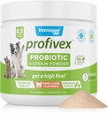 Vetnique Labs Profivex Probiotica voor honden Alle natuurlijke hondenkauwen & poeder voor de spijsvertering van de gezondheid Probiotische supplementen voor honden 5 Strains van Probiotica & Prebiotica (Powder, 8.5oz)