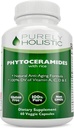 Phytoceramiden Huidtherapie Supplement 60 Capsules 100% Rijst Based 100% Natuurlijke Vegetarische/Vegan Capsules 100% DV van Vitamine A,C,D & E zonder Fillers of kunstmatige ingrediënten