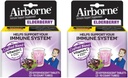 Vlierbes Extract + Vitamine C 1000mg (per portie) - Airborne Bruistabletten (20ct), Glutenvrije Immune Ondersteuning Supplement, met Vitaminen A C E, ZINC & Selenium, Suikervrij (verpakking van 2)