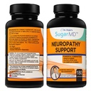 SugarMD Neuropathy Support Supplement 180 Nerve Supplement Capsules with Alpha Lipoic Acid, Benfotiamine & Vitamin D3 B6 B12 - Nerve Support Supplement for Feet Hands Fingers & Legs - 90 Day Supply