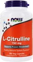NOW Foods L-Citrulline 750 mg, 180 capsules, (verpakking van 3)