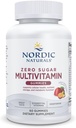 Nordic Naturals Zero Sugar Multi Gummies - Supplément Végétarien Multivitamine - Mangue de Fruit Passionné - 60 Gummies à base de Pectine - 12 Vitamines essentielles pour les adultes - Non-OGM - 30 portions